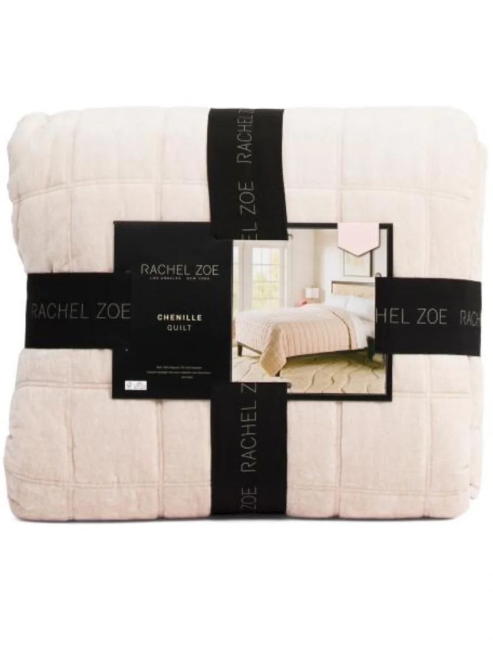Rachel Zoe Cotton Slub Quilt Set - Natural Beige